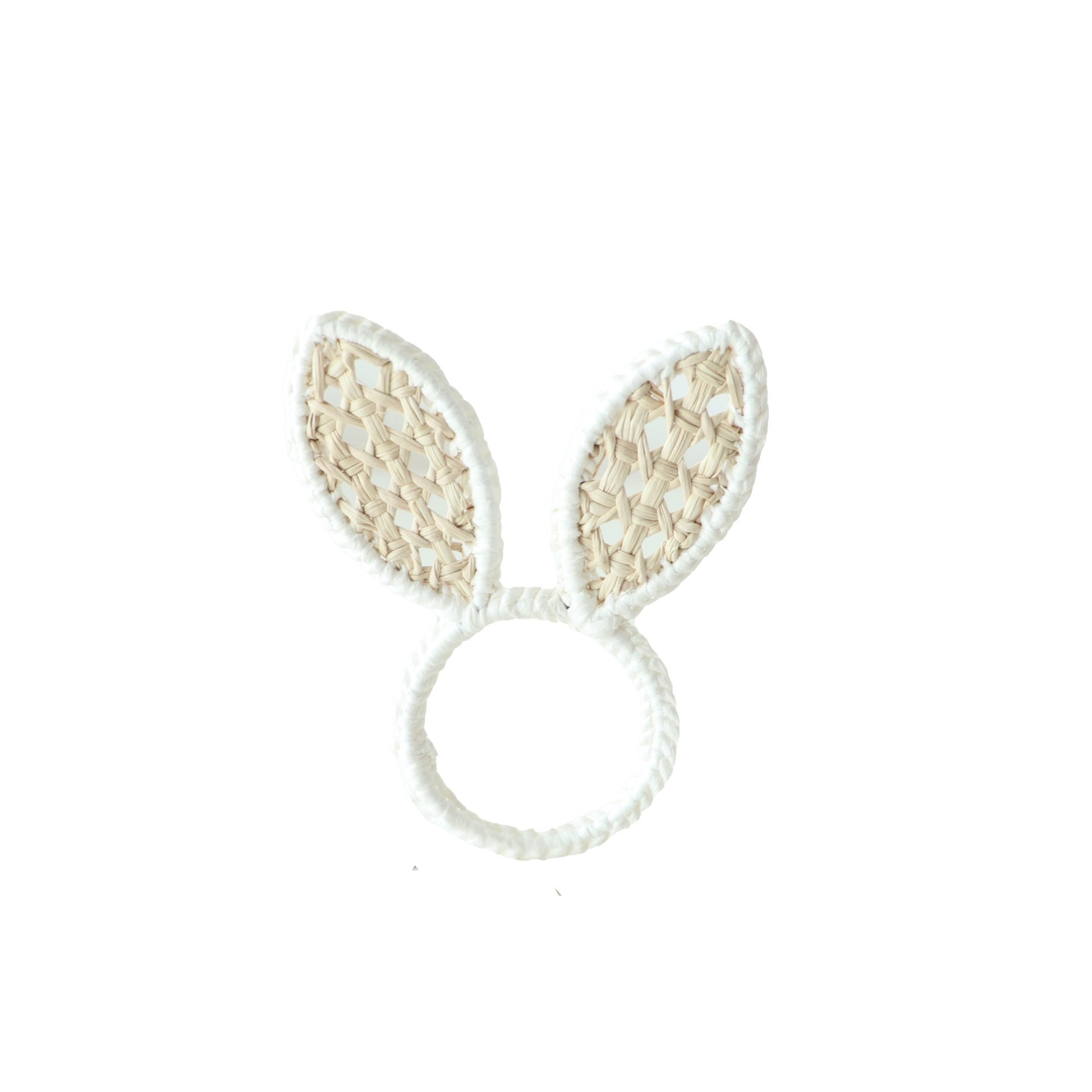 Bunny Ear Napkin Ring - White image