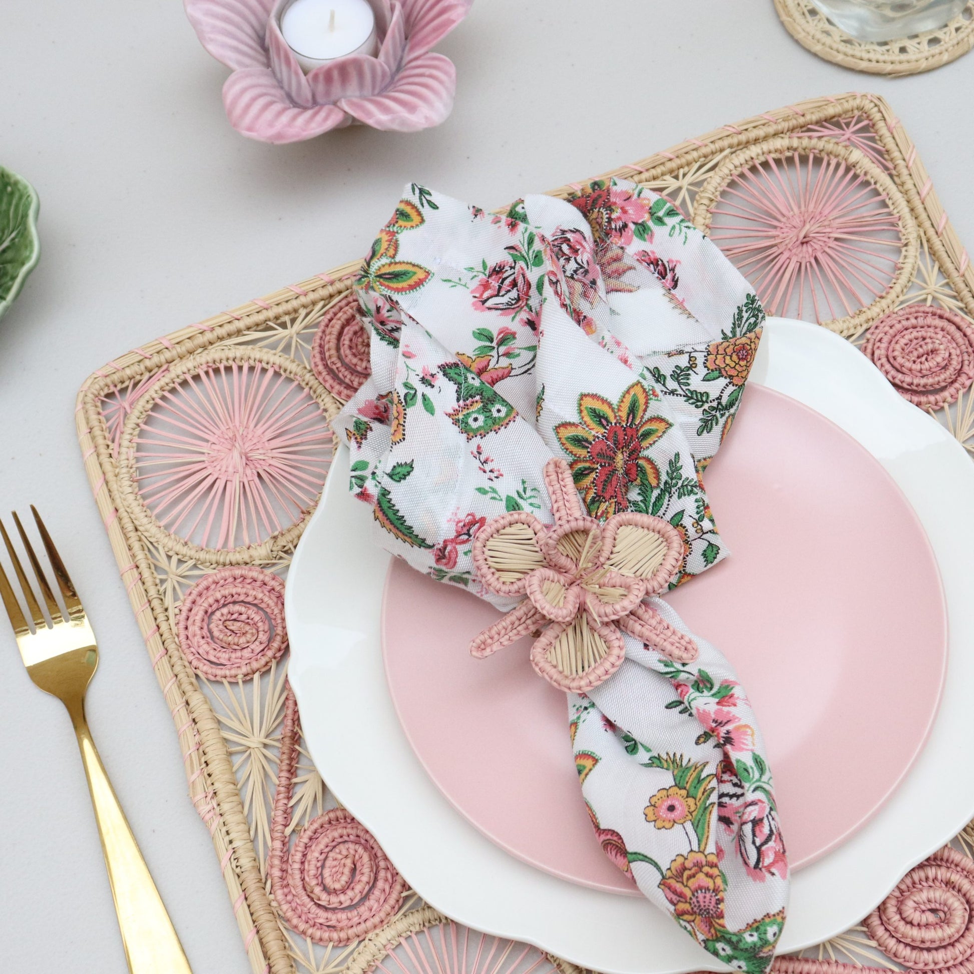 Orchid Colored Trim Napkin Ring image 3