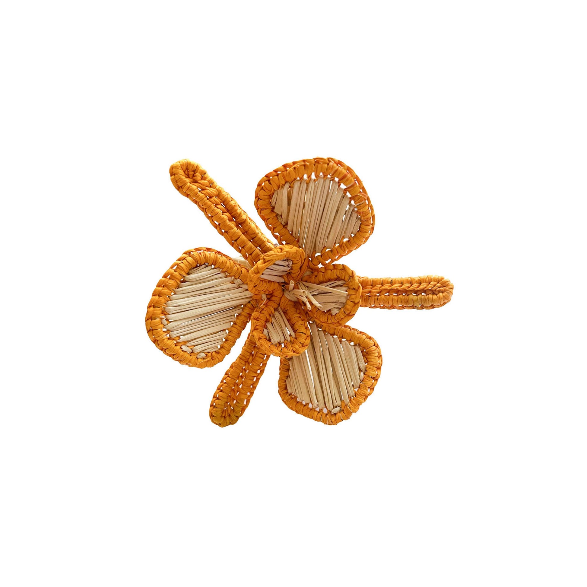 Orchid Colored Trim Napkin Ring - Mustard image