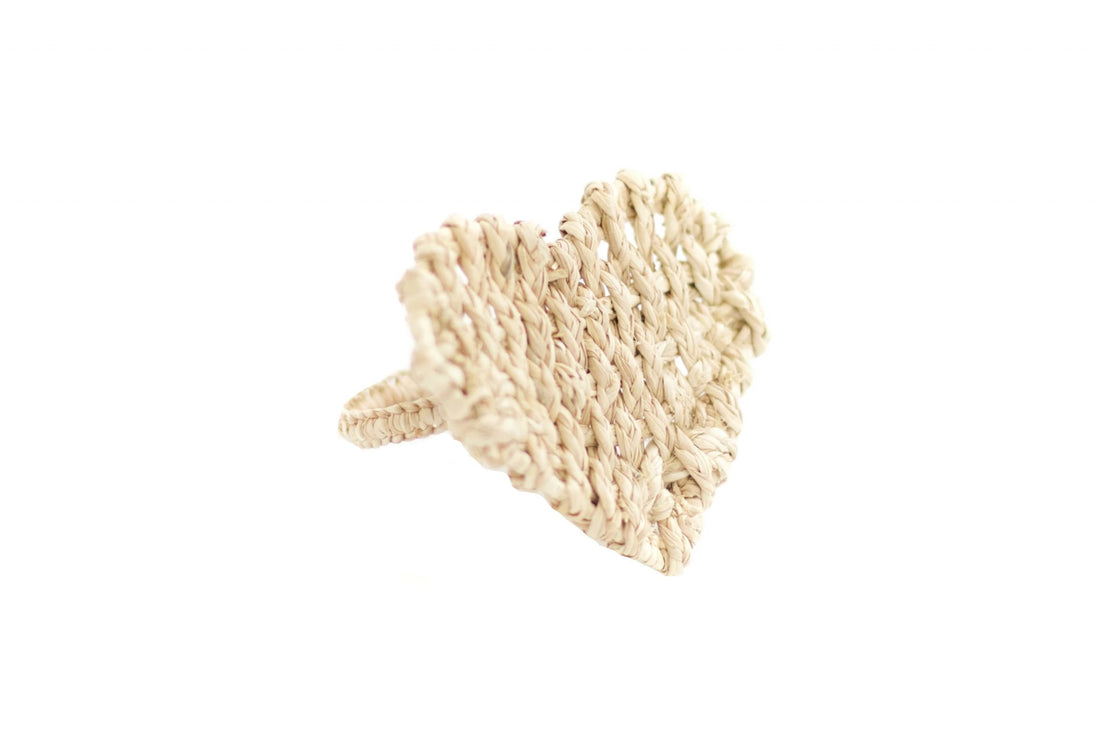 Heart Woven Napkin Ring image 0