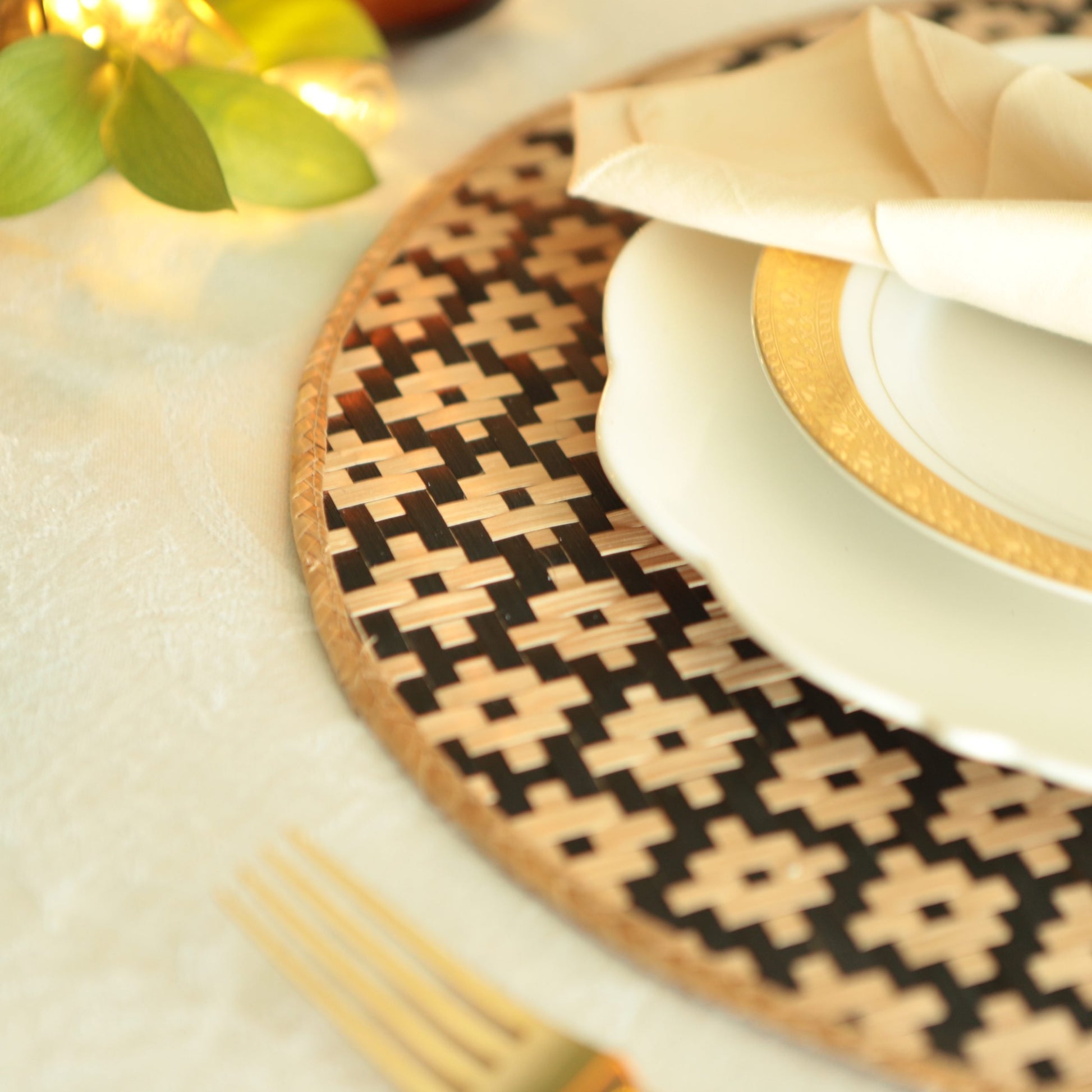 Marsinal Reversible Placemats, Champagne image 2