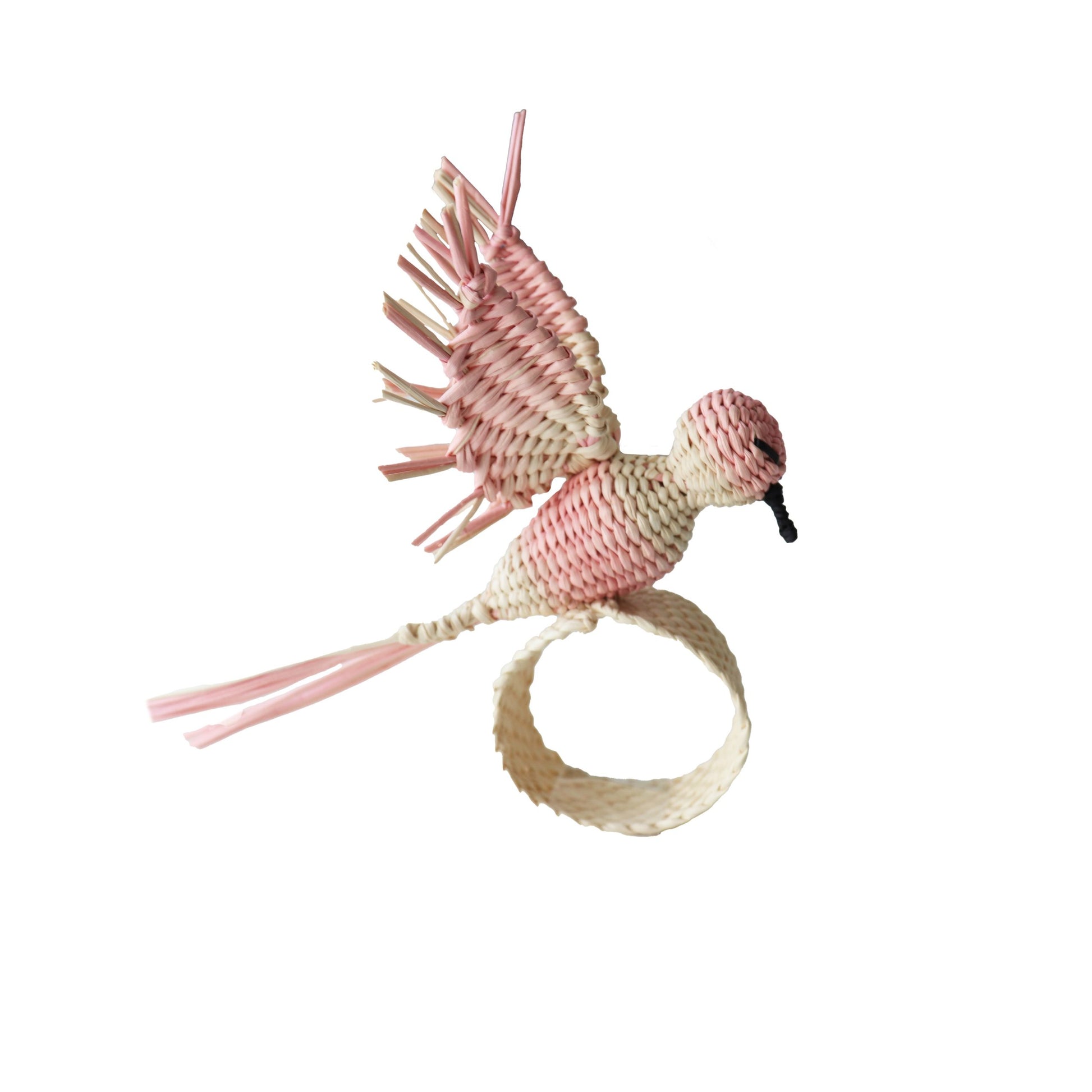 Hummingbird Napkin Ring - Soft pink image