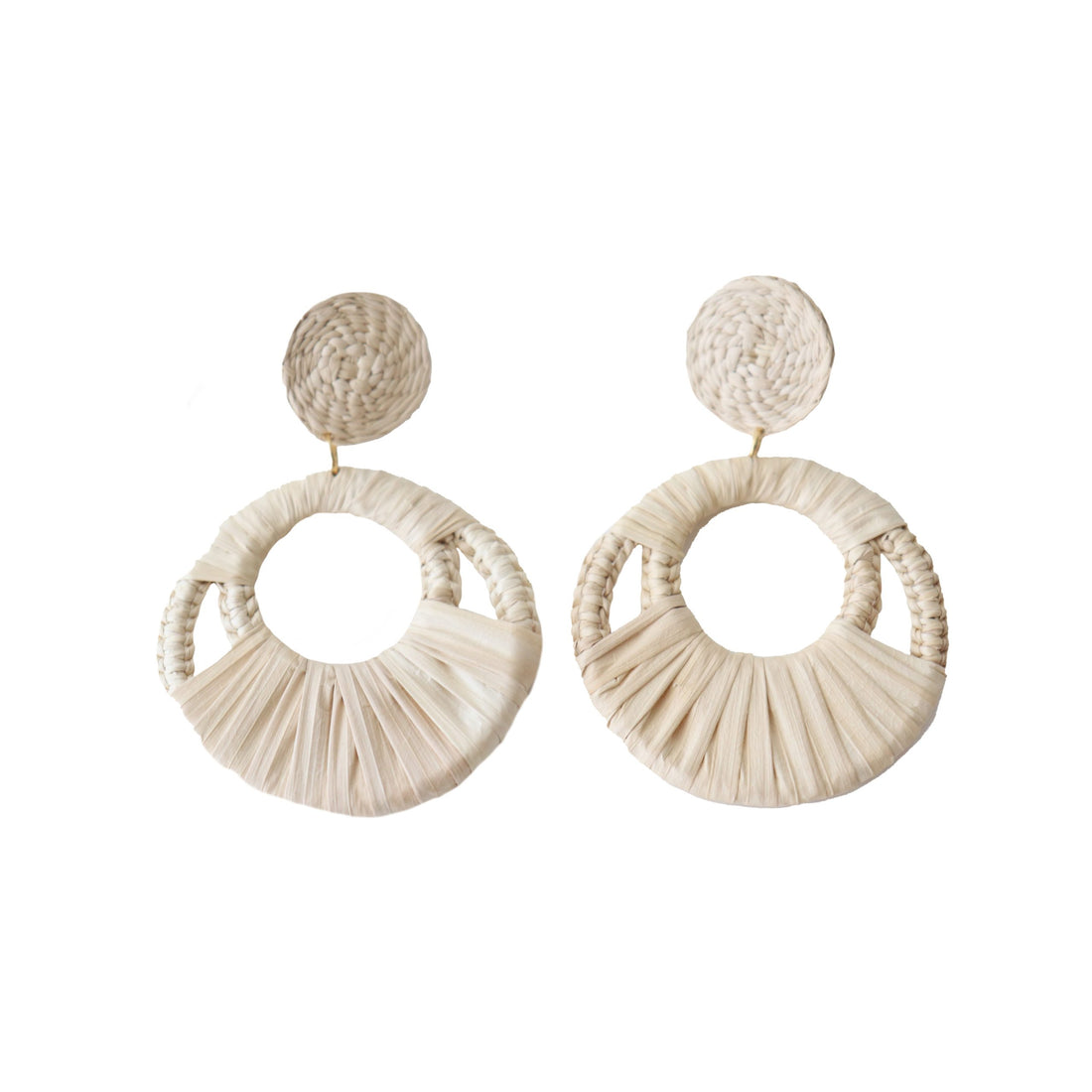 Iraca Hoop Earrings image 0
