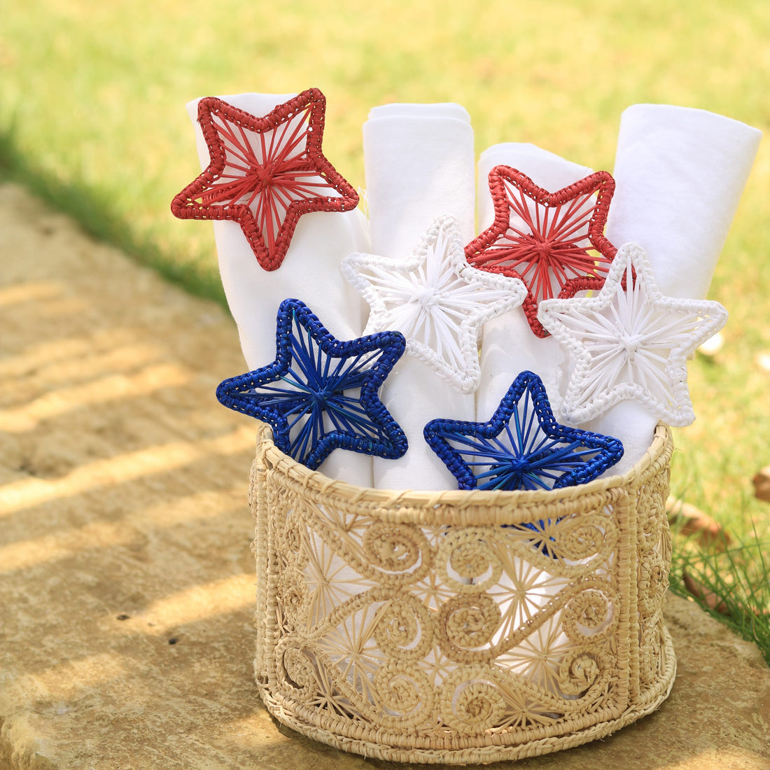 Patriotic Star Napkin Ring image 0