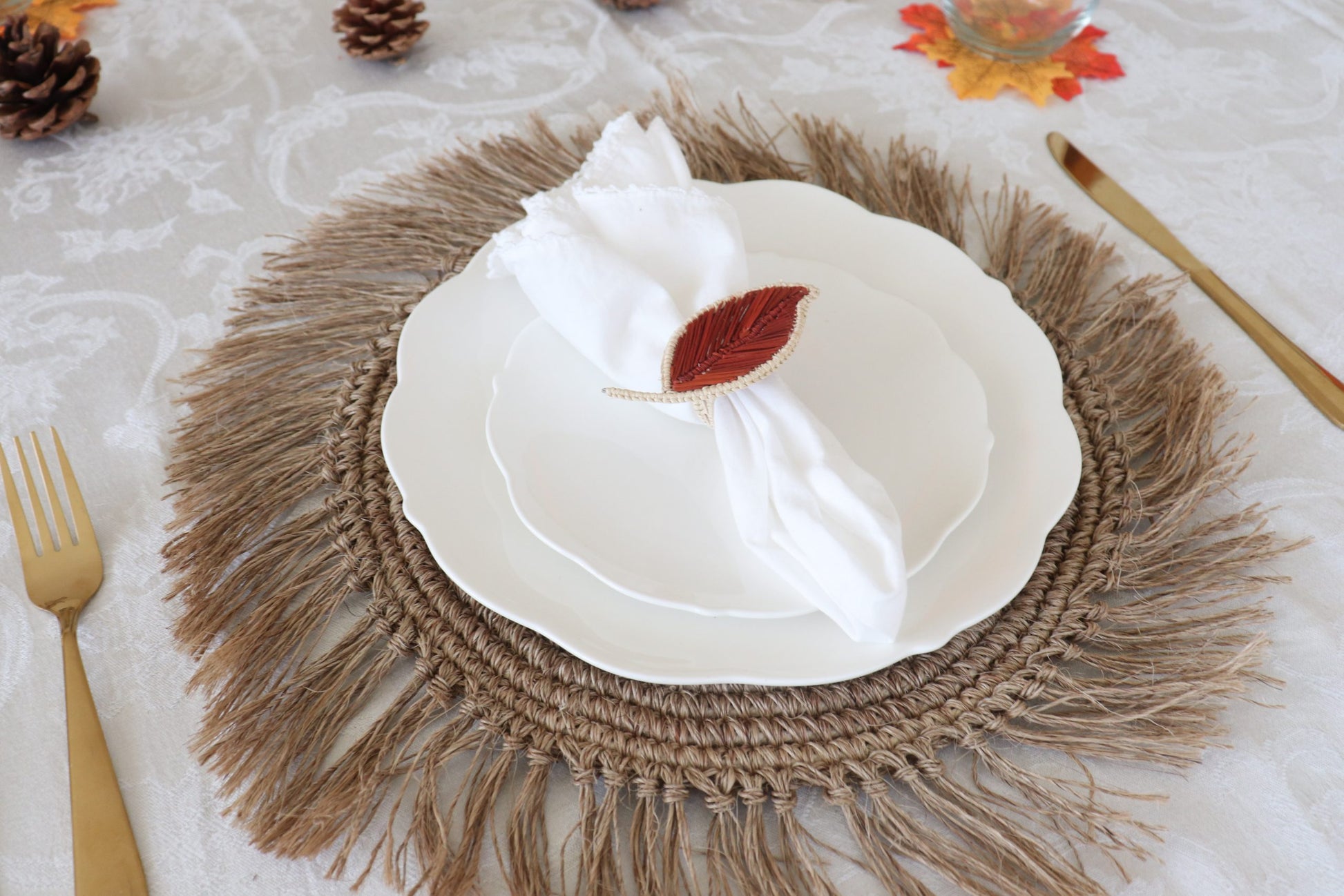 Fall Leaf Napkin Ring image 2