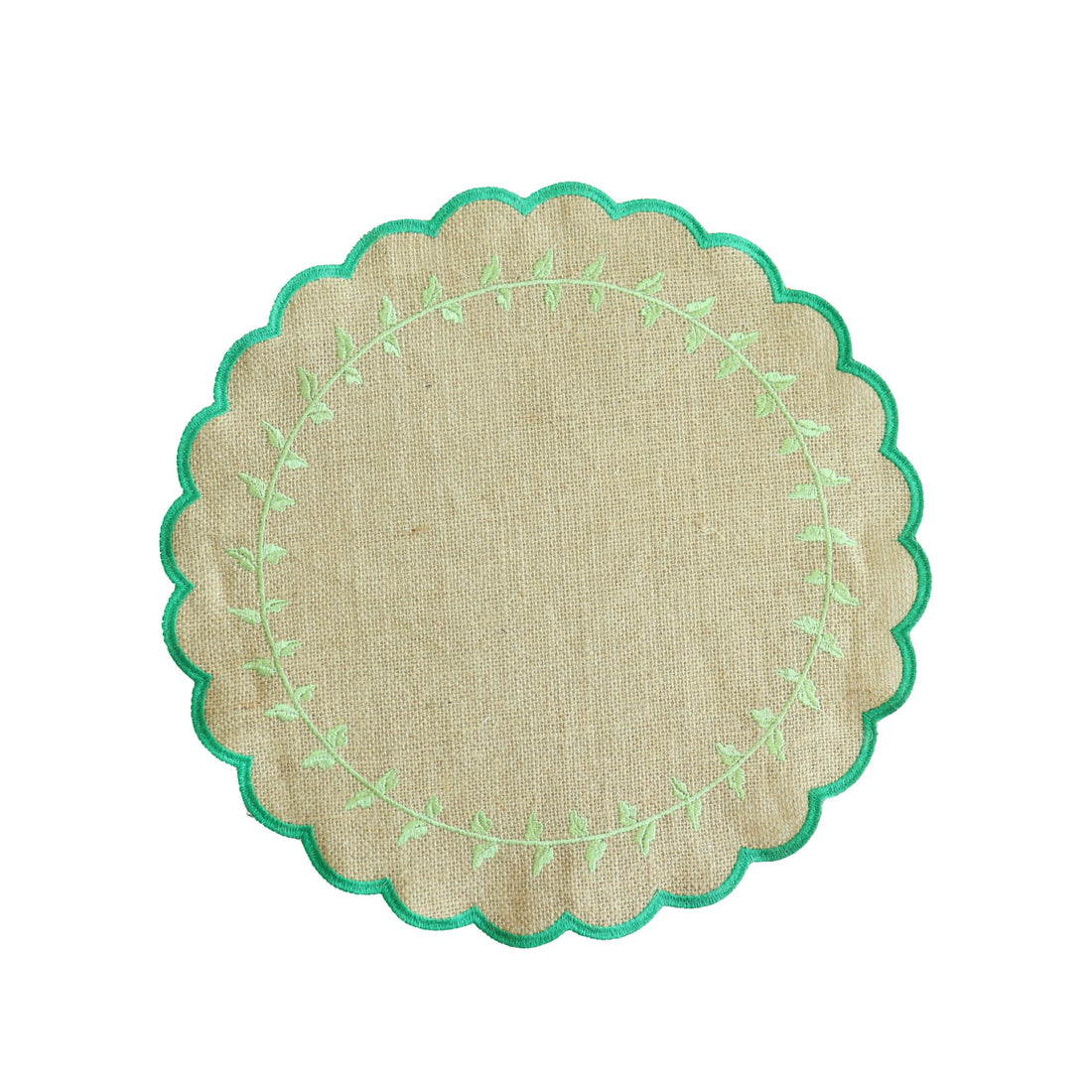 Ariana Leaves Burlap Placemats image 0