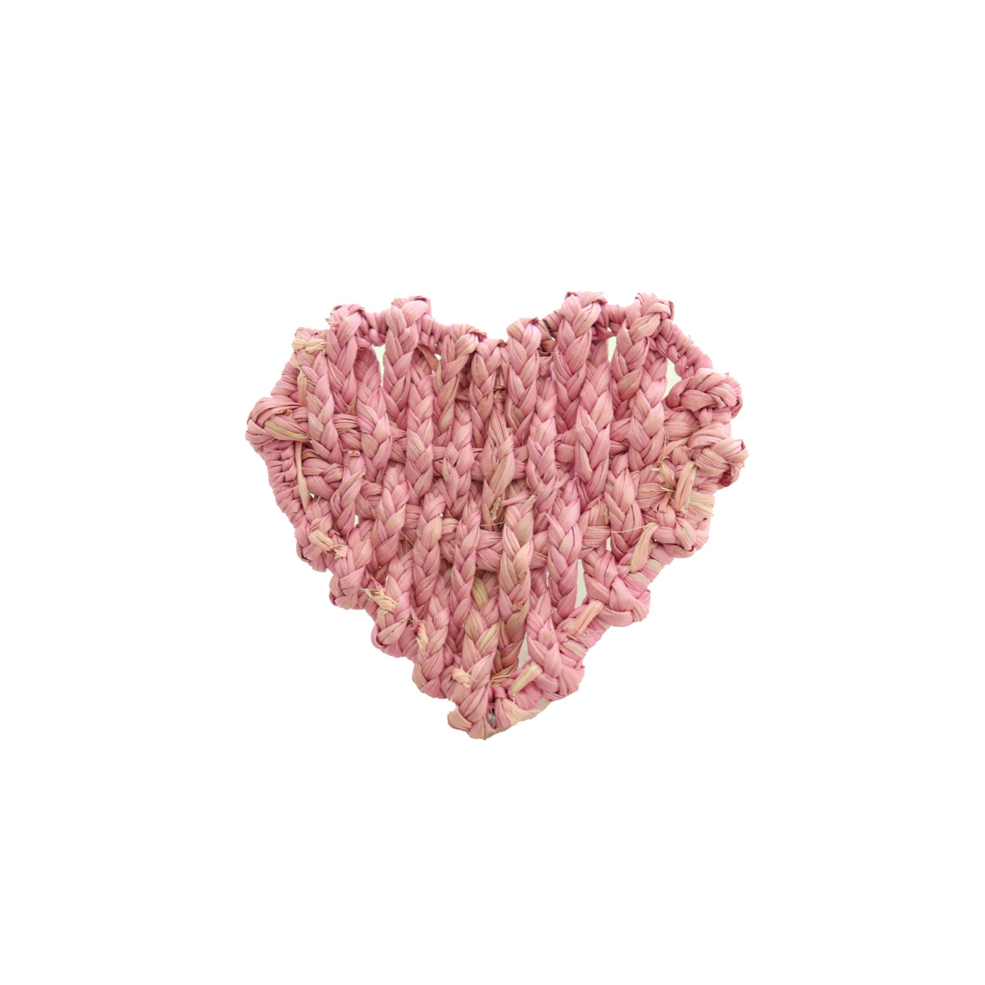 Heart Woven Napkin Ring - Soft pink image