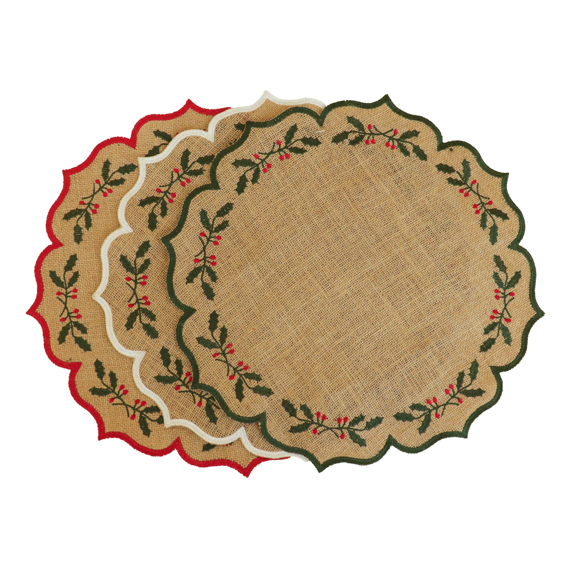 Burlap Christmas Placemat image 0