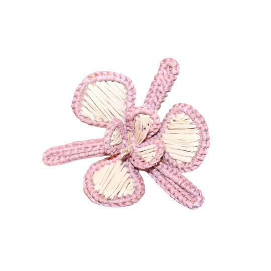 Orchid Colored Trim Napkin Ring - Soft pink image