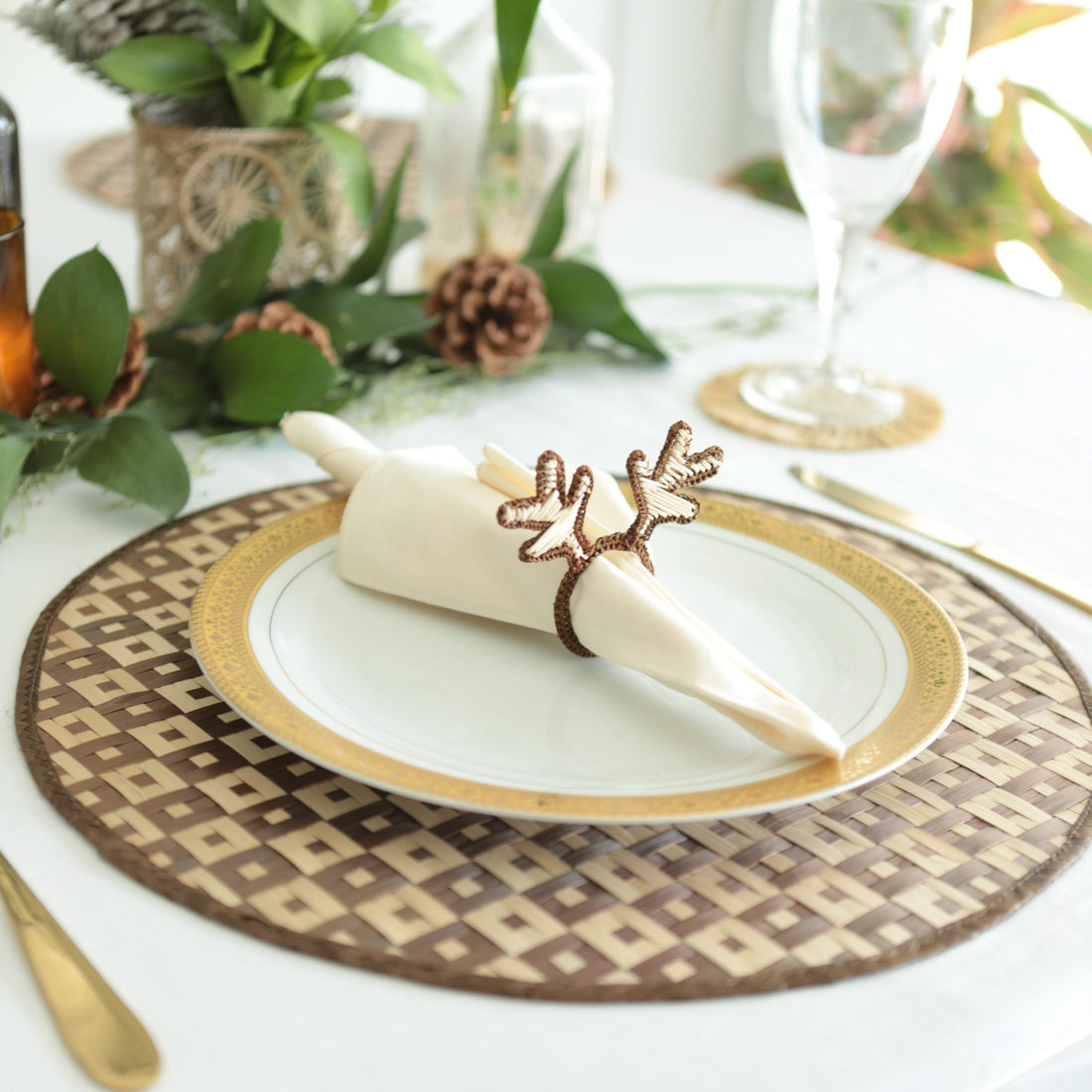 Marsinal Reversible Placemats, Chocolate image 0