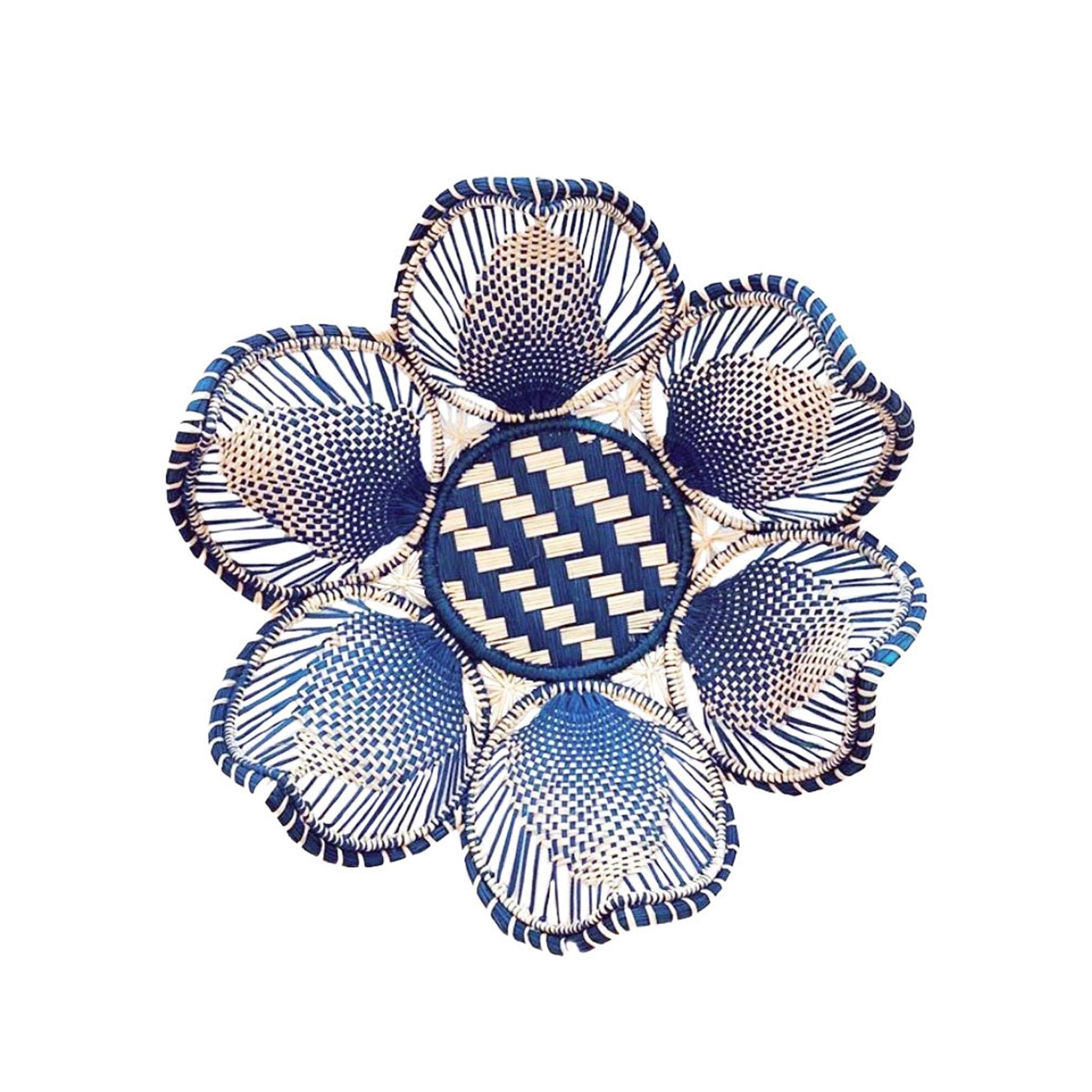 Flora Woven Basket - Navy image