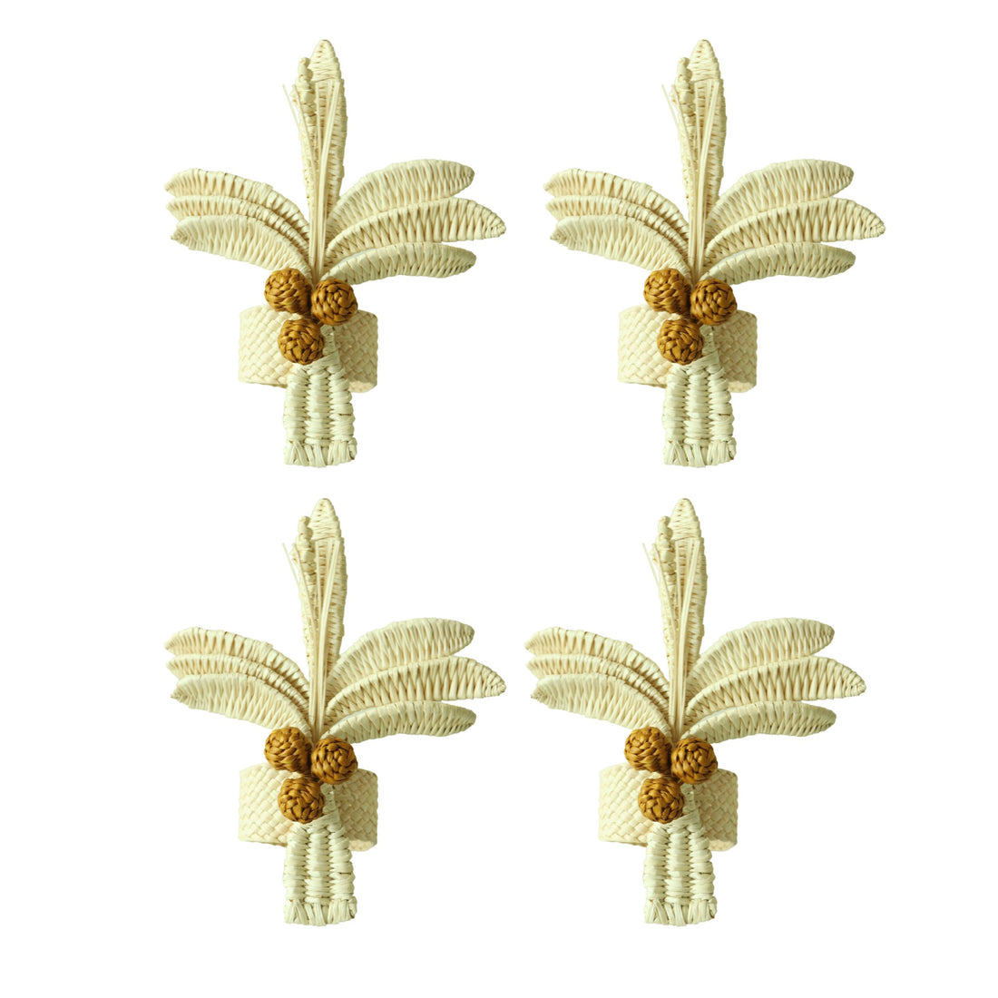 Coconut Tree Napkin Ring x4 image 0