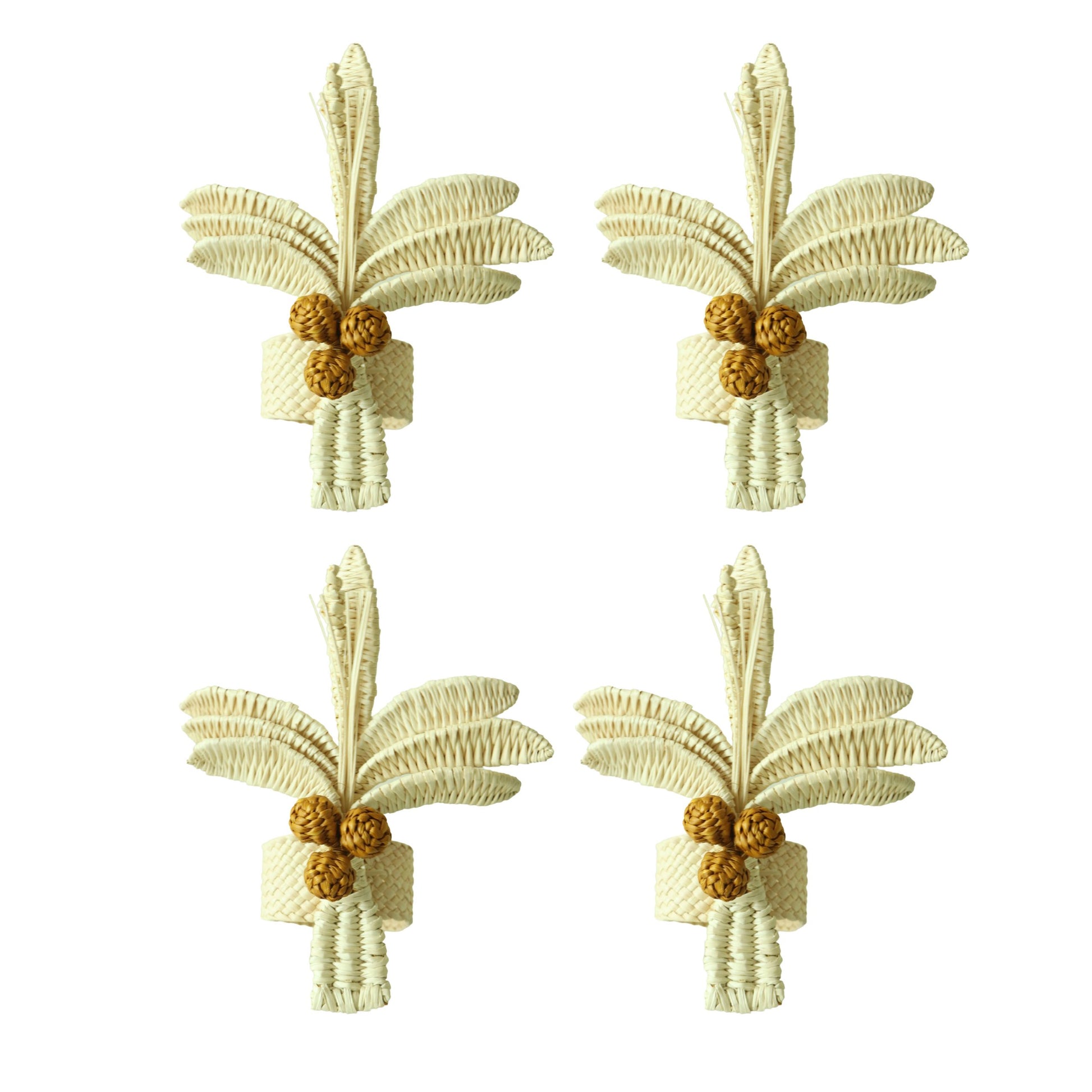 Coconut Tree Napkin Ring x4 image 0