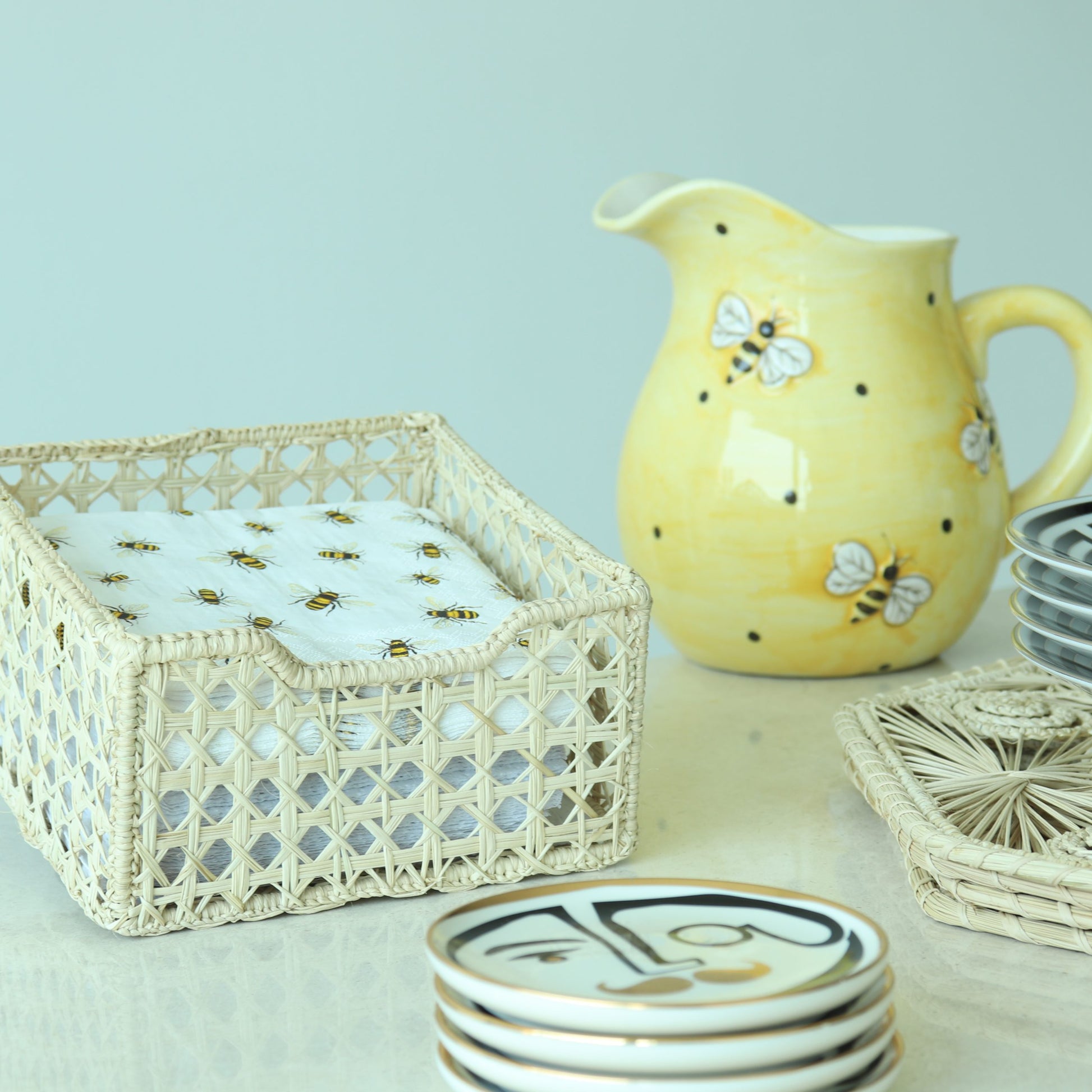Iraca Cane Napkin Holder image 2