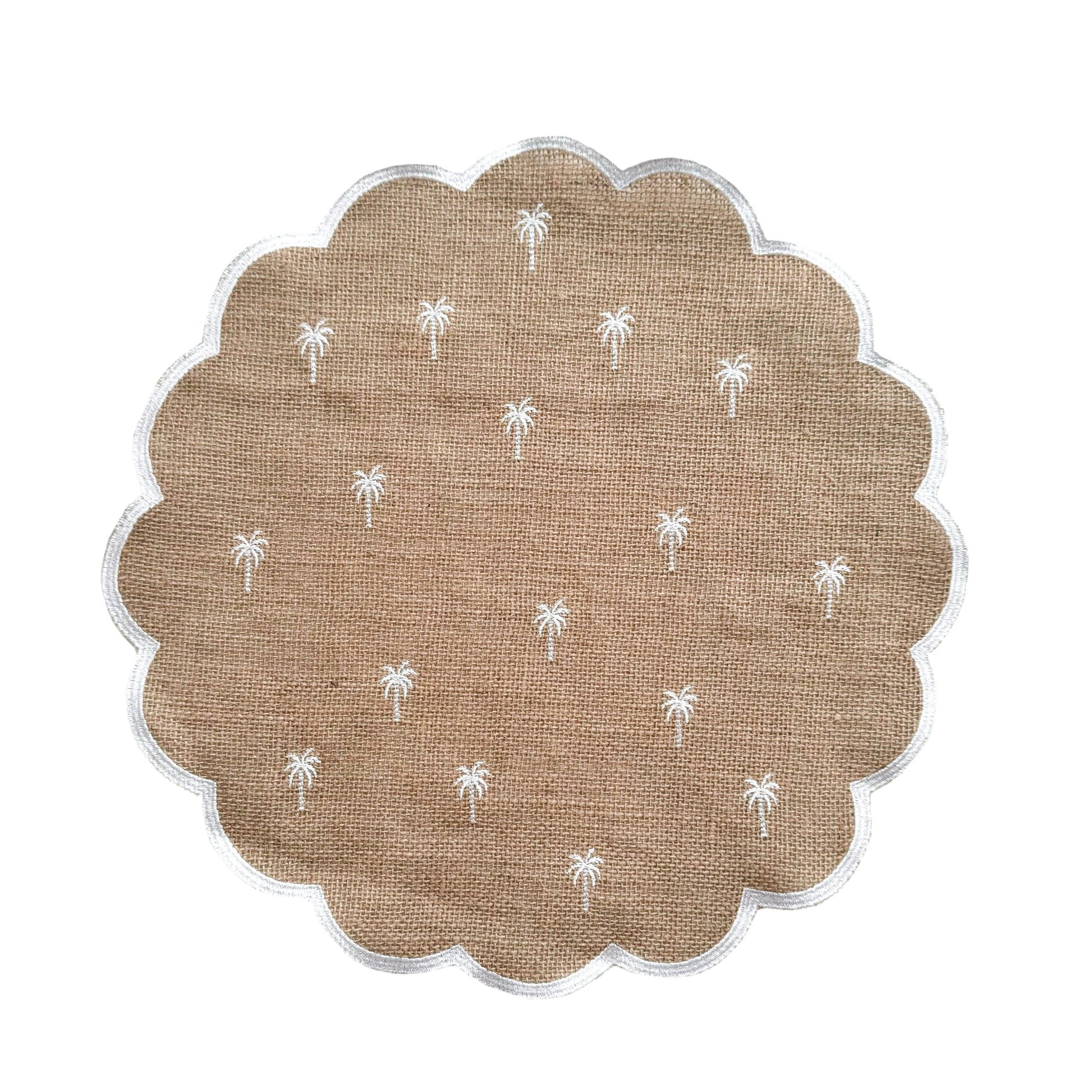 Palm tree Placemat - White image